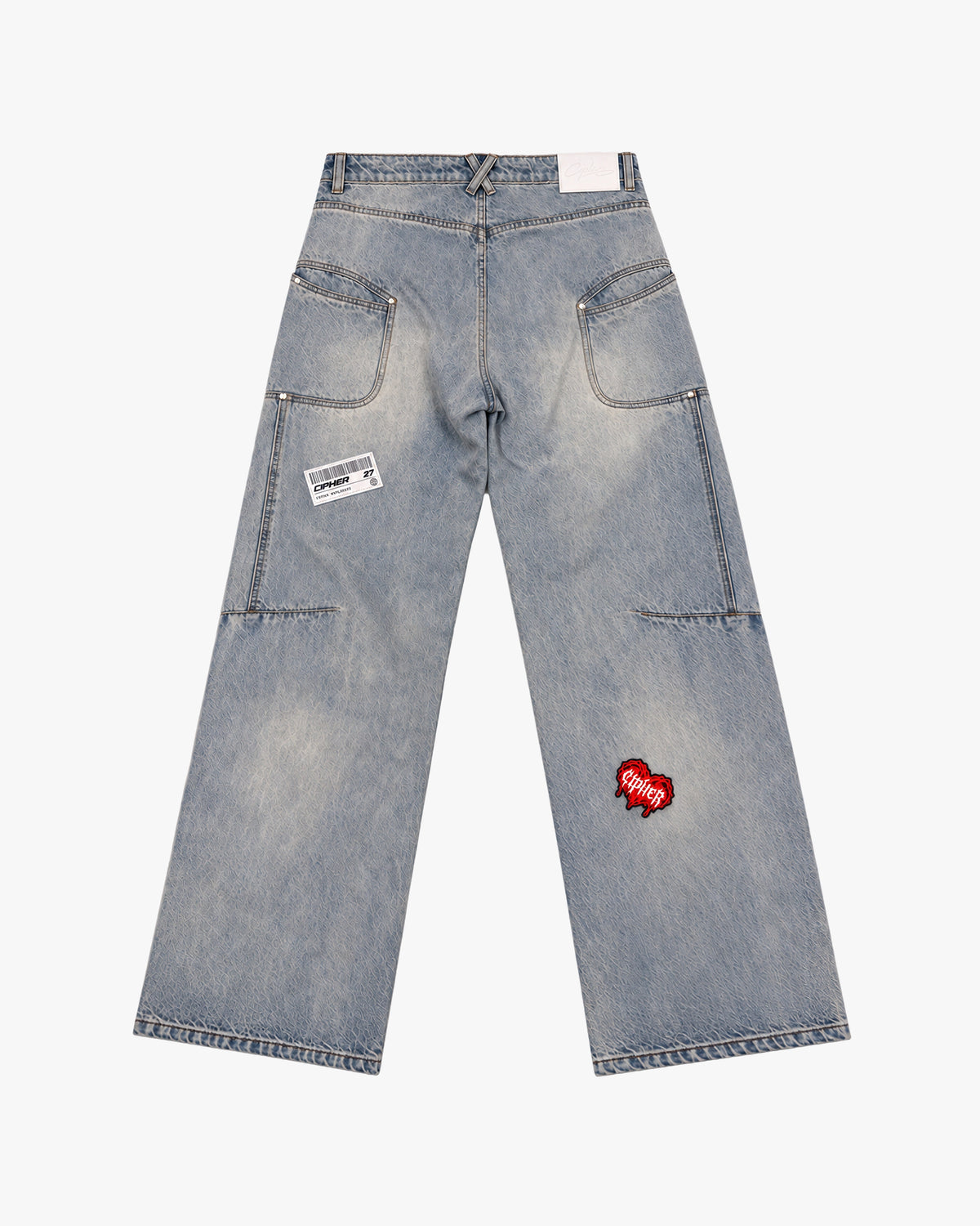 Washed Patch Denim